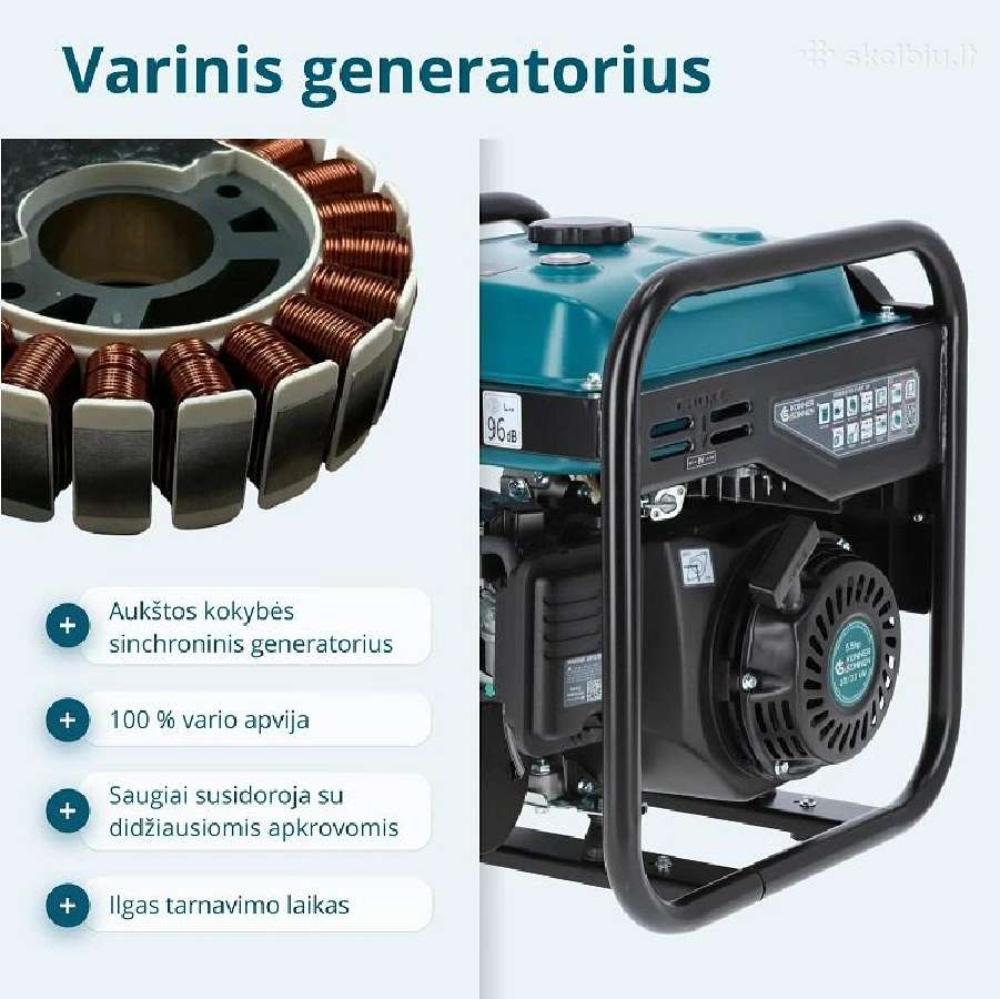 Benzininis inverterinis generatorius Ks 3300i - nuotraukos Nr. 9