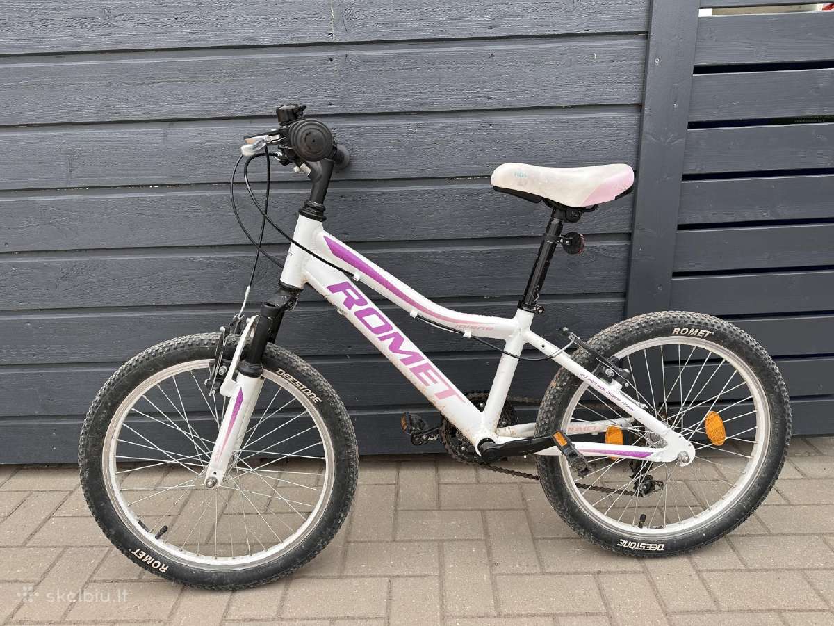 Dviratis Romet Jolene Alu 20" Kid 2 white-pin