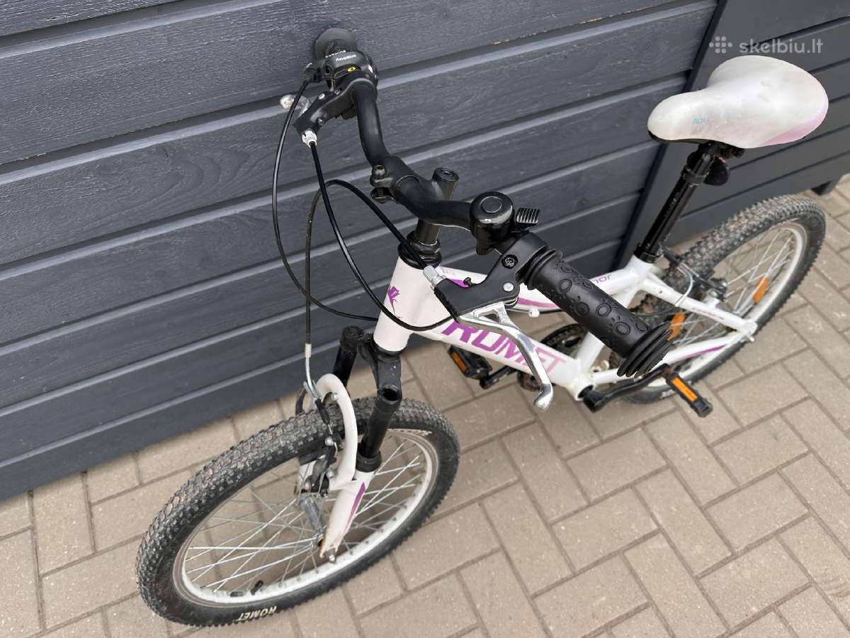 Dviratis Romet Jolene Alu 20" Kid 2 white-pin - nuotraukos Nr. 2
