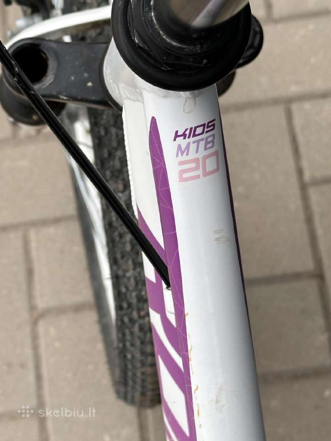 Dviratis Romet Jolene Alu 20" Kid 2 white-pin - nuotraukos Nr. 4