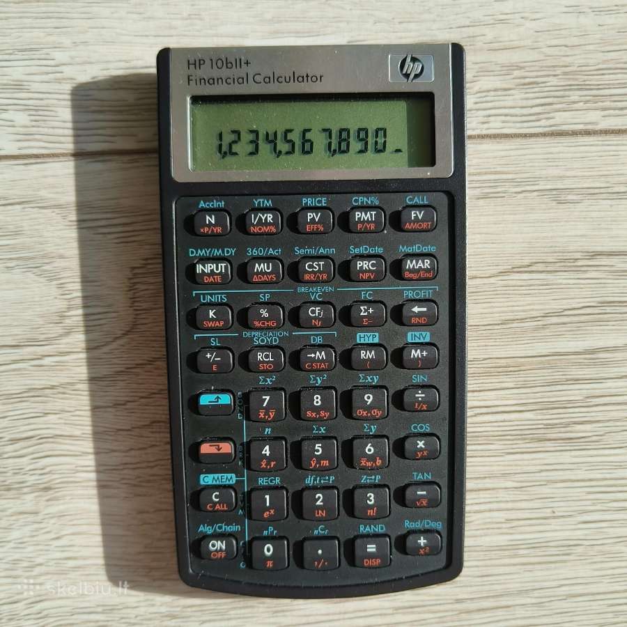 Hp 10bii+ Finansinis skaičiuotuvas