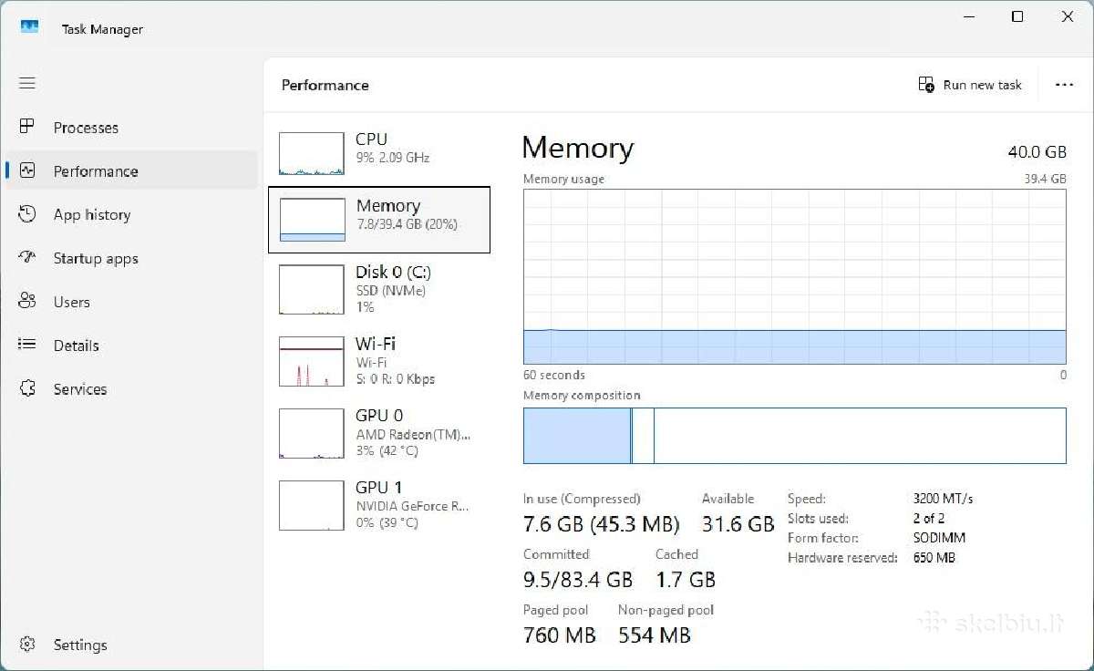 Lenovo Legion Slim 7 40gb RAM 1,9kg - nuotraukos Nr. 14
