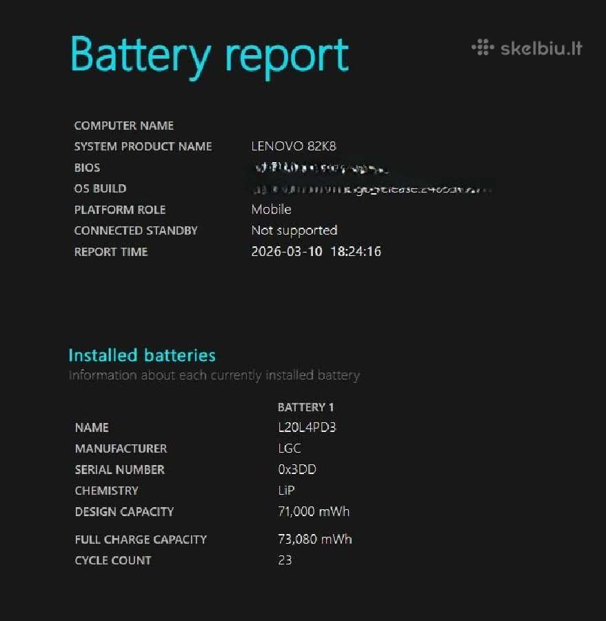 Lenovo Legion Slim 7 40gb RAM 1,9kg - nuotraukos Nr. 20