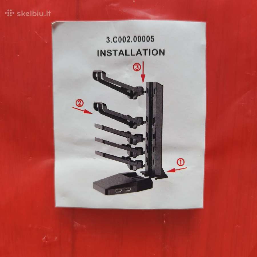 Žaidimų pultelių stovas / laikiklis su 4 Usb ps4 - nuotraukos Nr. 4