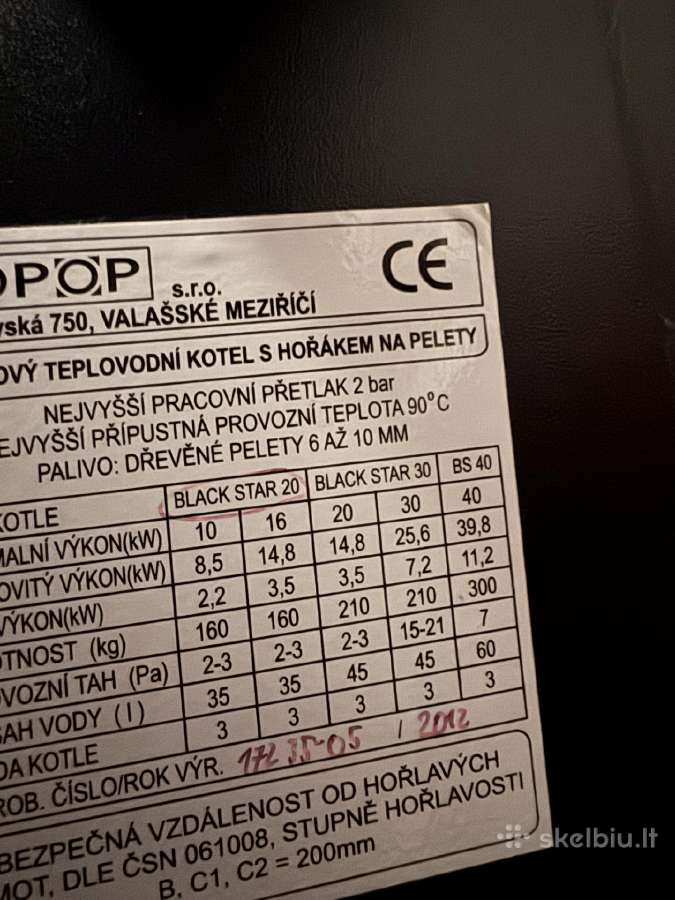 Opop Black Star 20 automatinis granulinis katilas - nuotraukos Nr. 8