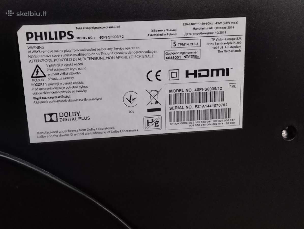 Parduodu Philips televizoriu