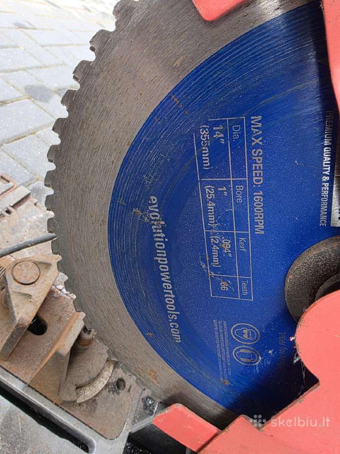 Stalinis diskinis pjūklas metalui Dc14 Niko 2200w/ - nuotraukos Nr. 3