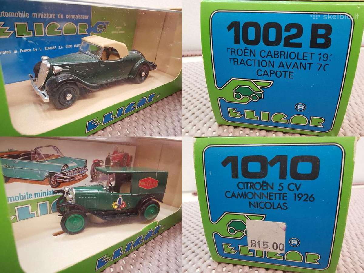 1:43 Prancūziškų (Citroen) Automobilių Modeliai - nuotraukos Nr. 3