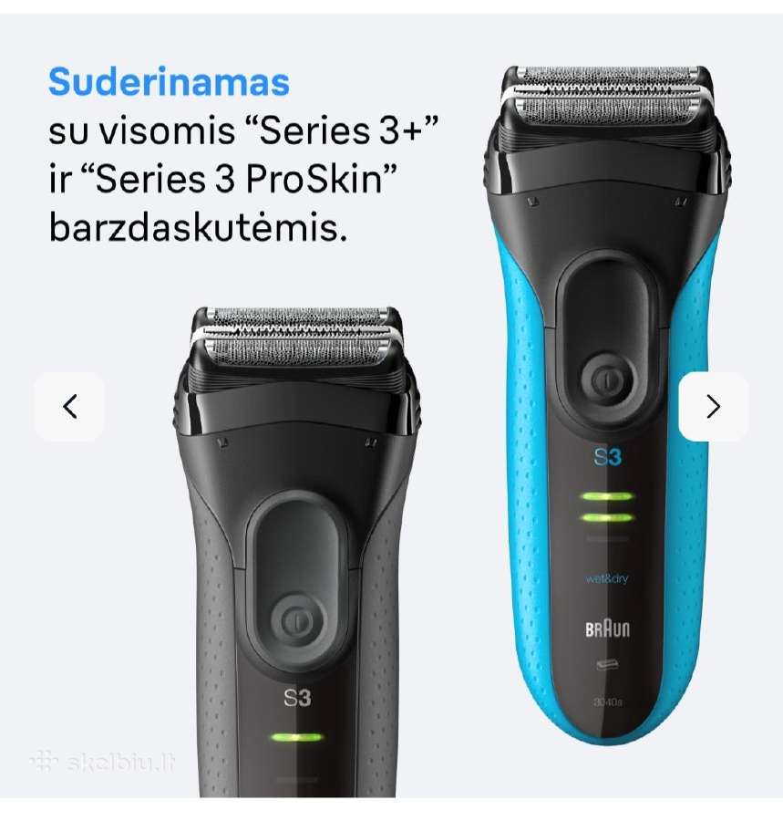 Barzdaskučių galvutė Braun Series 3 32b - nuotraukos Nr. 3