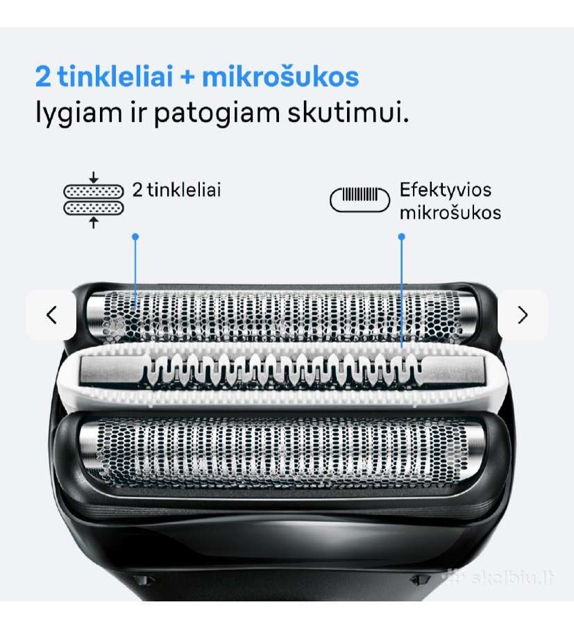 Barzdaskučių galvutė Braun Series 3 32b - nuotraukos Nr. 4