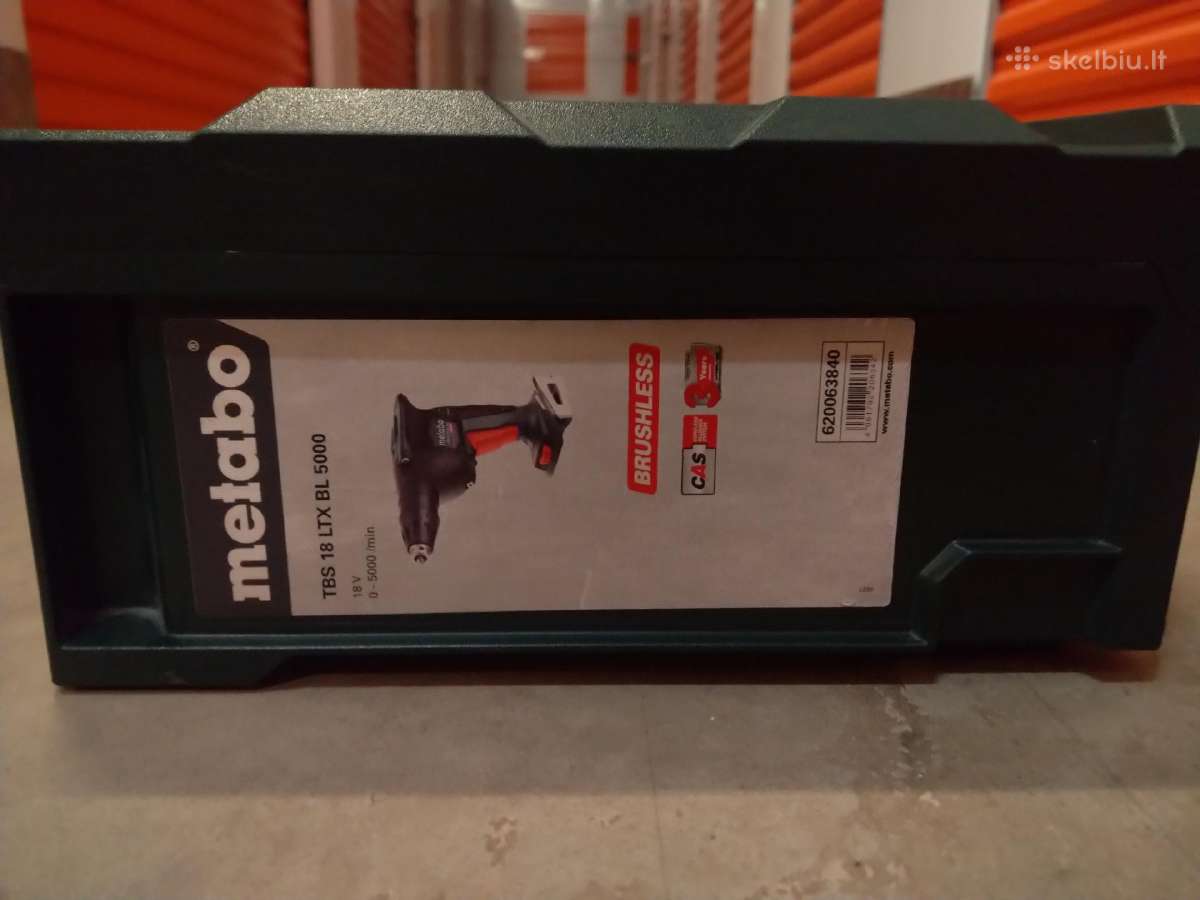 Gipskartonio varžtų suktuvas Metabo Tbs 18 Ltx - nuotraukos Nr. 3