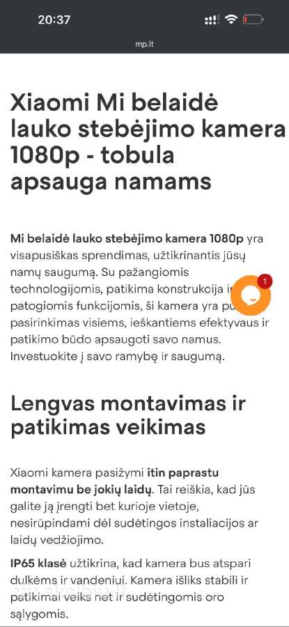 Xiaomi lauko kameros - nuotraukos Nr. 4