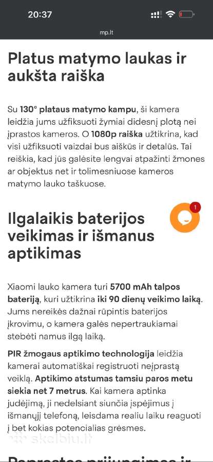 Xiaomi lauko kameros - nuotraukos Nr. 5