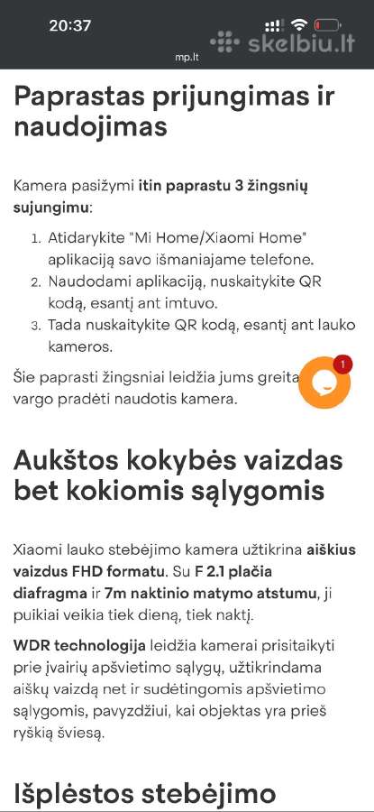Xiaomi lauko kameros - nuotraukos Nr. 6