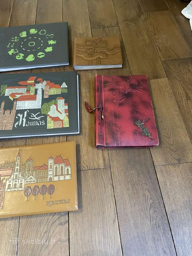 Vintažiniai odiniai nuotraukų albumai - nuotraukos Nr. 4