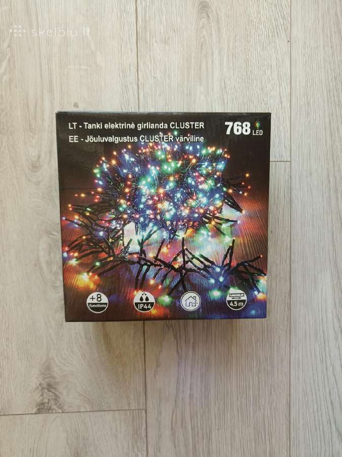 Kalėdinė elektrinė girlianda Cluster, 768led, 4.5m - nuotraukos Nr. 6