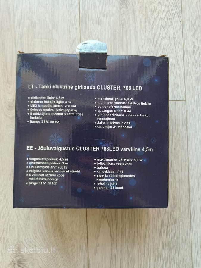 Kalėdinė elektrinė girlianda Cluster, 768led, 4.5m - nuotraukos Nr. 8