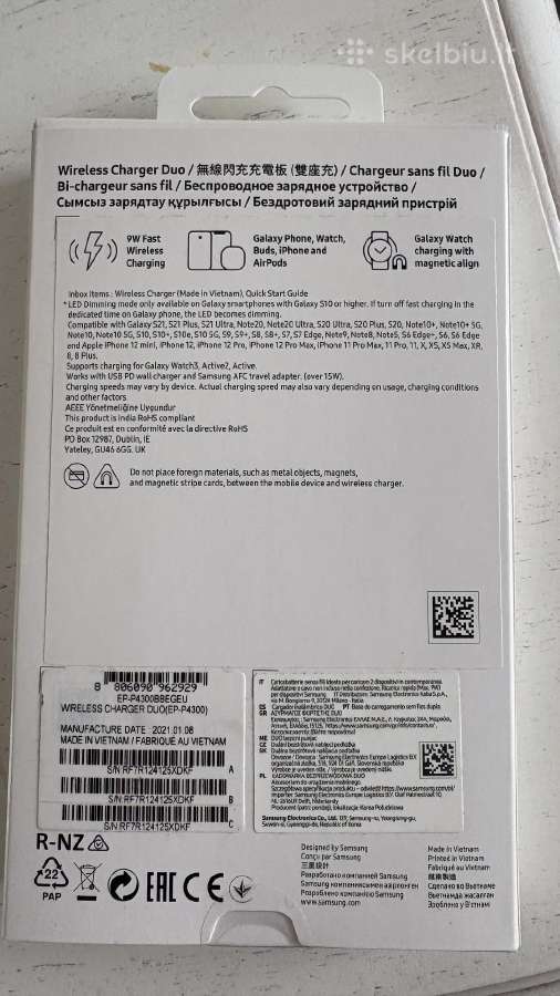 Samsung Wireless Charger Duo - nuotraukos Nr. 2