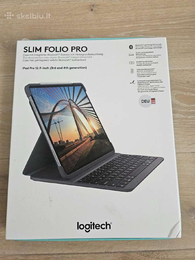 Logitech Slim Folio Pro, 12.9
