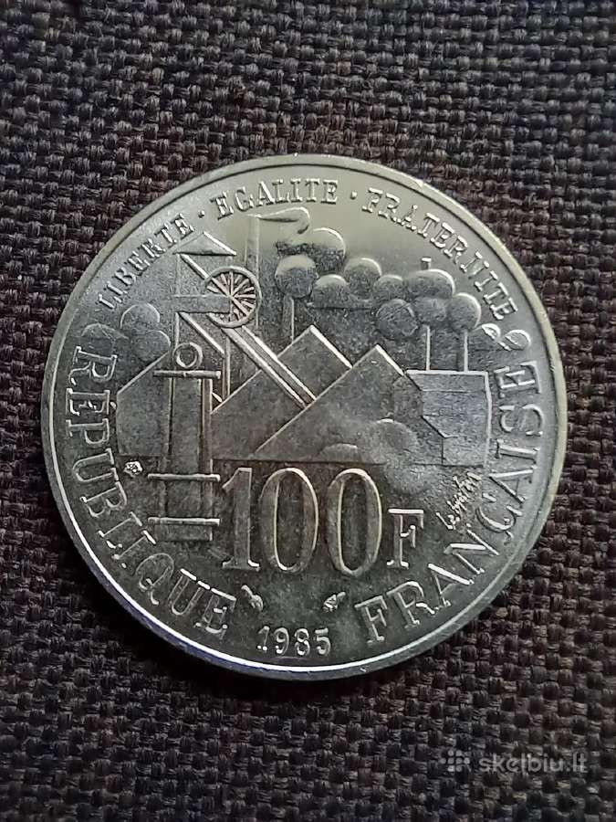 100 frankų 1985 m. 15 gr. - nuotraukos Nr. 2