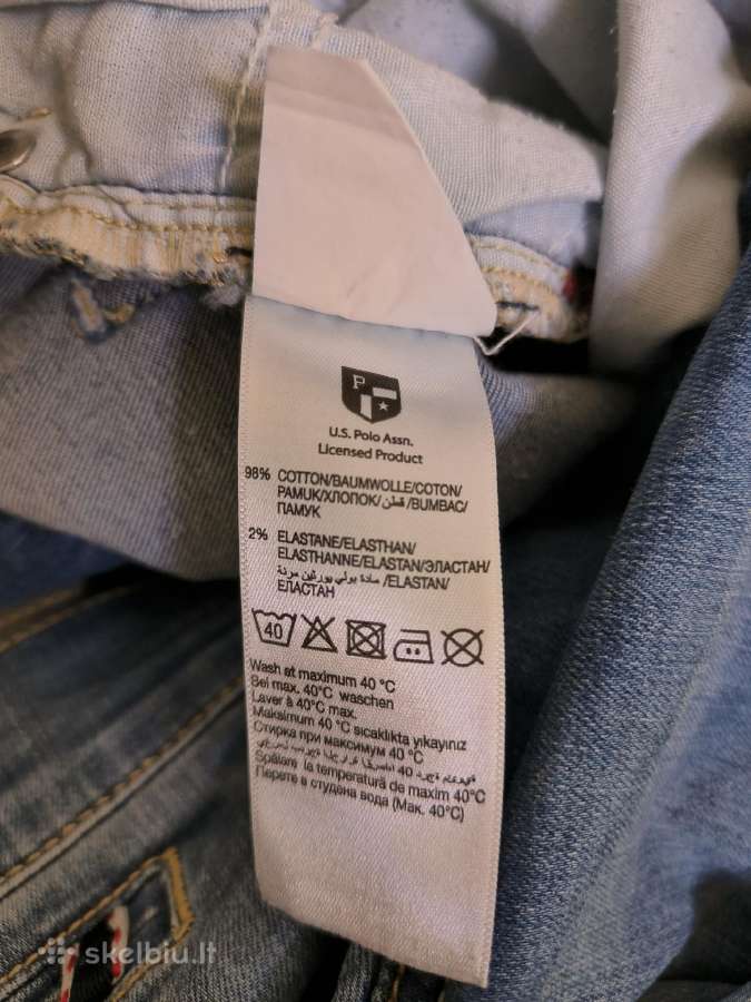 Us Polo Assn džinsai, 28 dydis, su elastanu - nuotraukos Nr. 6