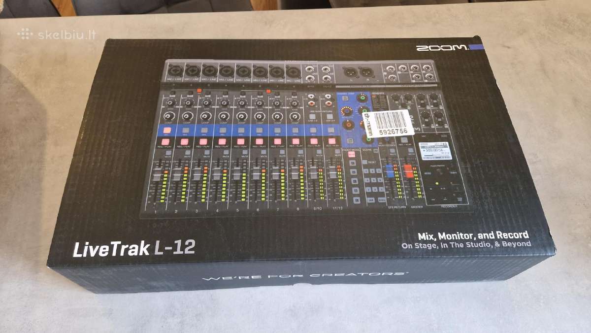 Zoom Livetrak L-12 skaitmeninis mikšeris, naujas - nuotraukos Nr. 2