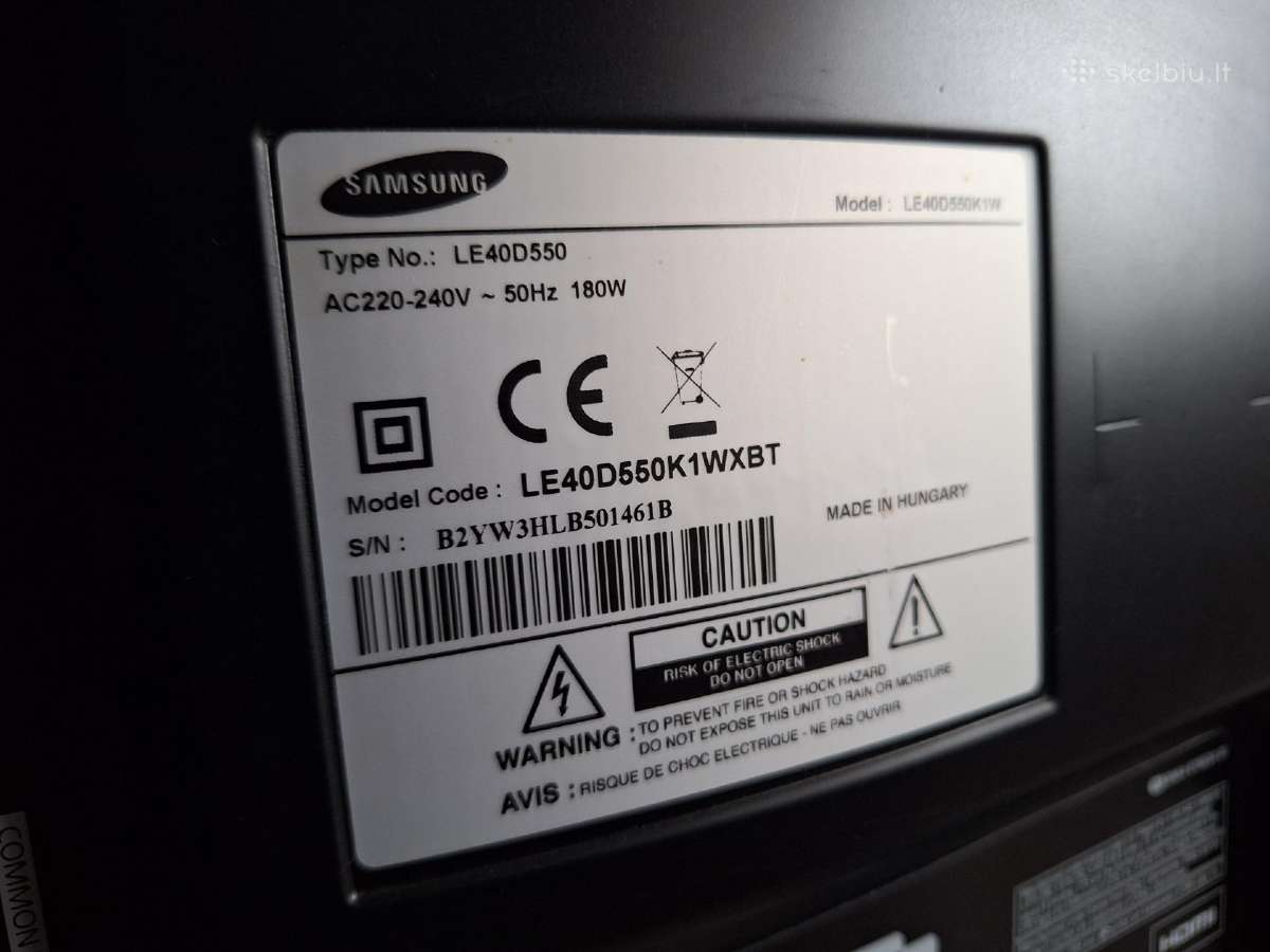 40" 102cm televizorius Samsung le40d550 su pultu