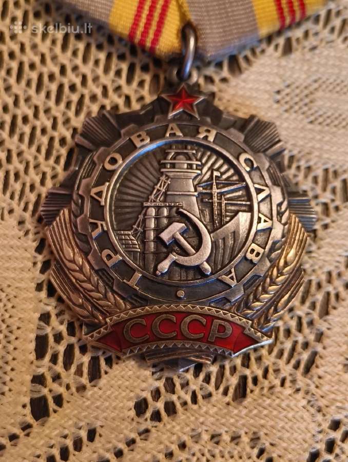 CcCCCP Ordinas Trudovaja Slava 3 Laipsnio. Origina - nuotraukos Nr. 2
