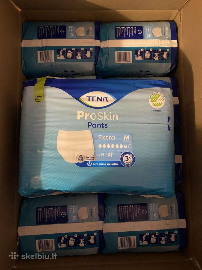 Tena kelnaitės, M dydis, yra 16 pakelių