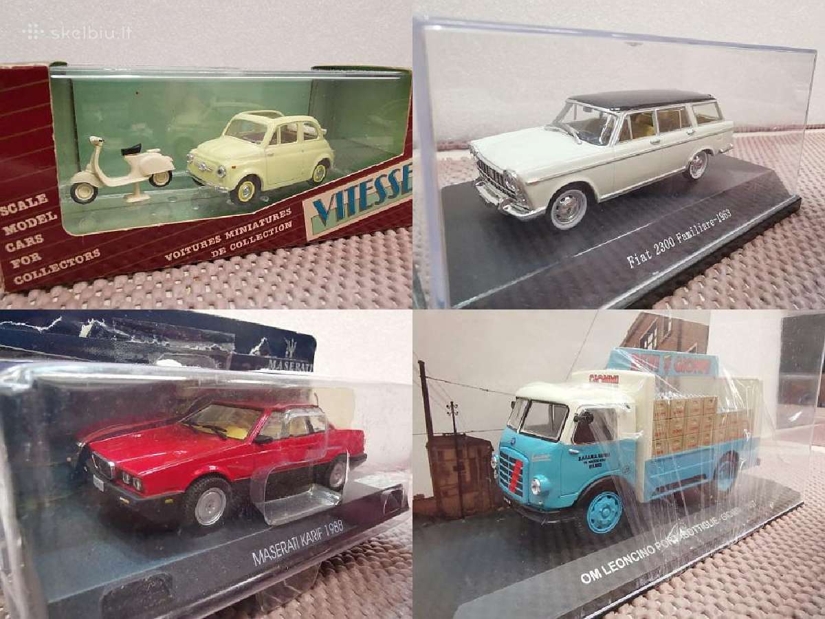 1:43 Itališkų (Istorinių) Automobilių Modeliai - nuotraukos Nr. 2