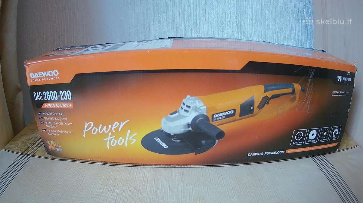 Naujas Elektrinis kampinis šlifuoklis Daewoo .