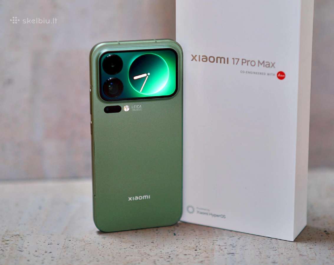 Parduodu Xiaomi 17 Pro Max (žalias)