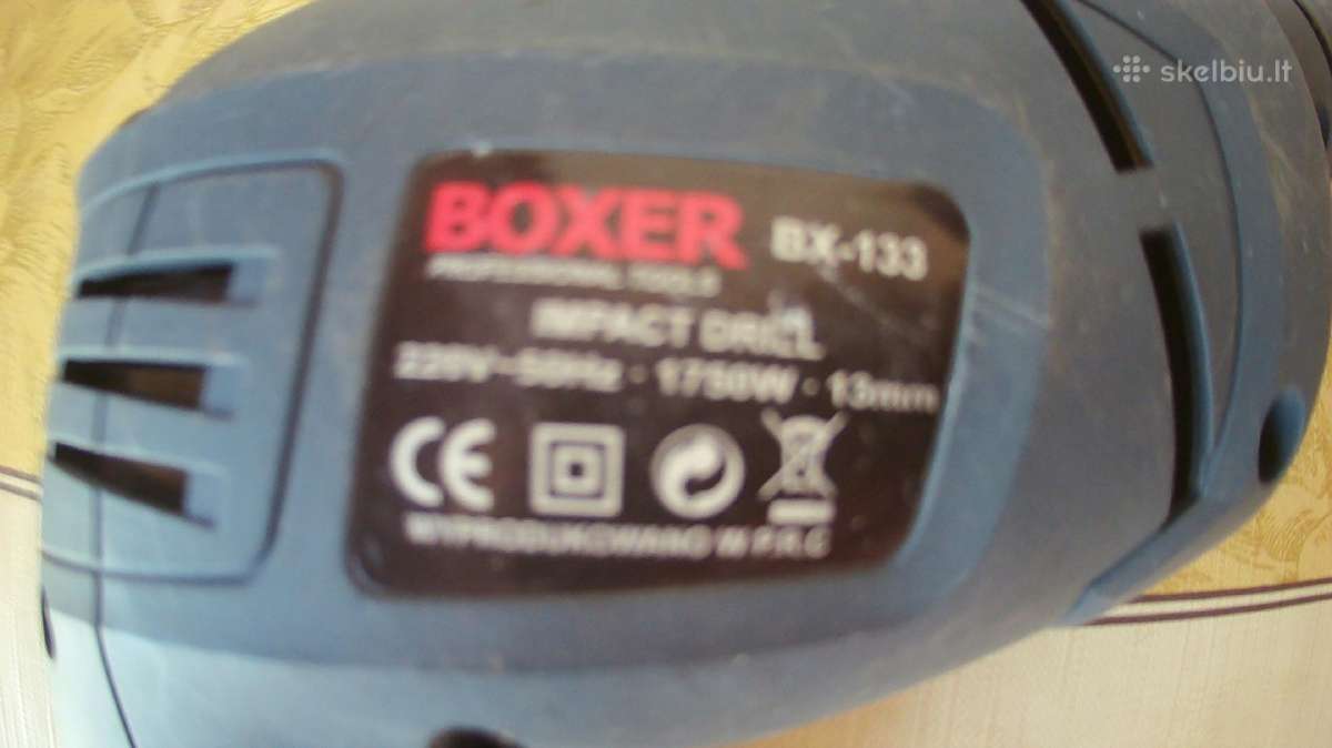 Elektrinis gręžtuvas Boxer Bx -133 - nuotraukos Nr. 3