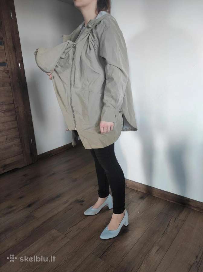 Maternity jacket khaki green for spring autumn 42 - nuotraukos Nr. 6