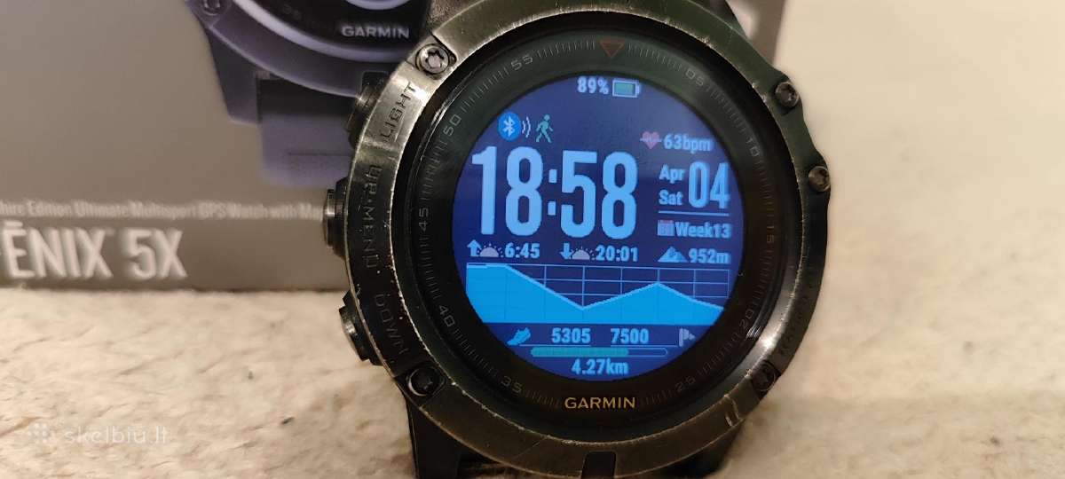 Garmin Fenix 5x - nuotraukos Nr. 10