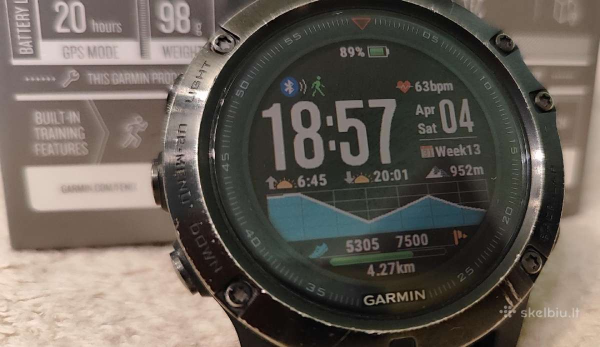 Garmin Fenix 5x - nuotraukos Nr. 11