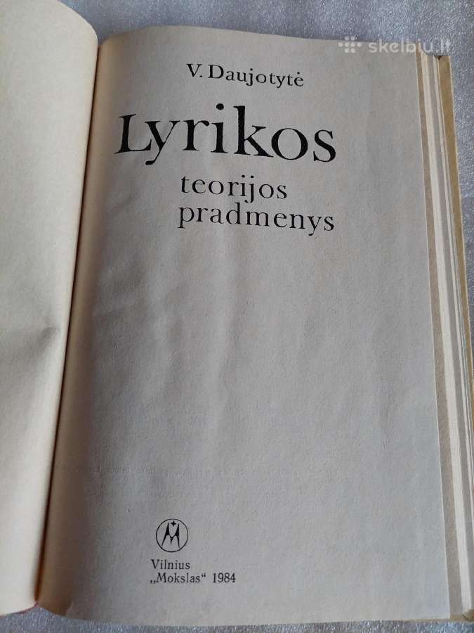 Lyrikos teorijos pradmenys - nuotraukos Nr. 2