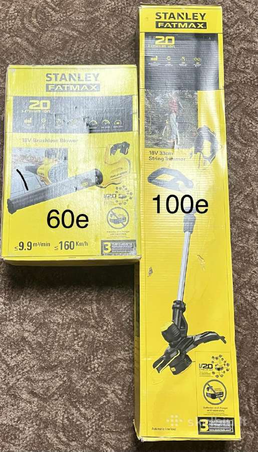 Stanley oro pūstuvas, stanley žolės trimeris