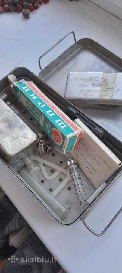 Autentiškas medicininis sterilizavimo indelis XX а - nuotraukos Nr. 3