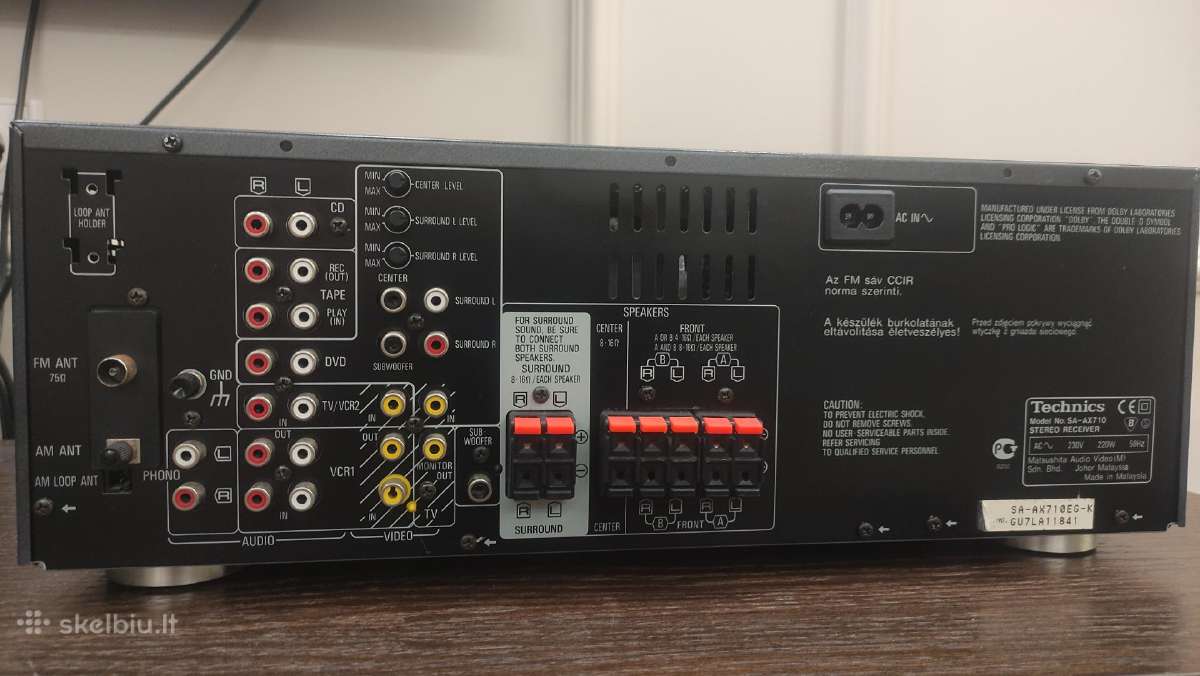 Labai geros būklės Technics Sa-ax710 stiprintuvas - nuotraukos Nr. 4