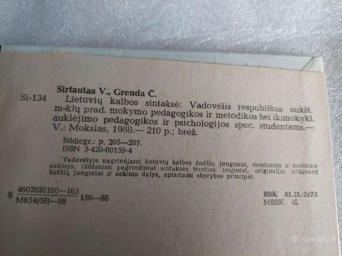Lietuvių kalbos sintaksė - nuotraukos Nr. 5