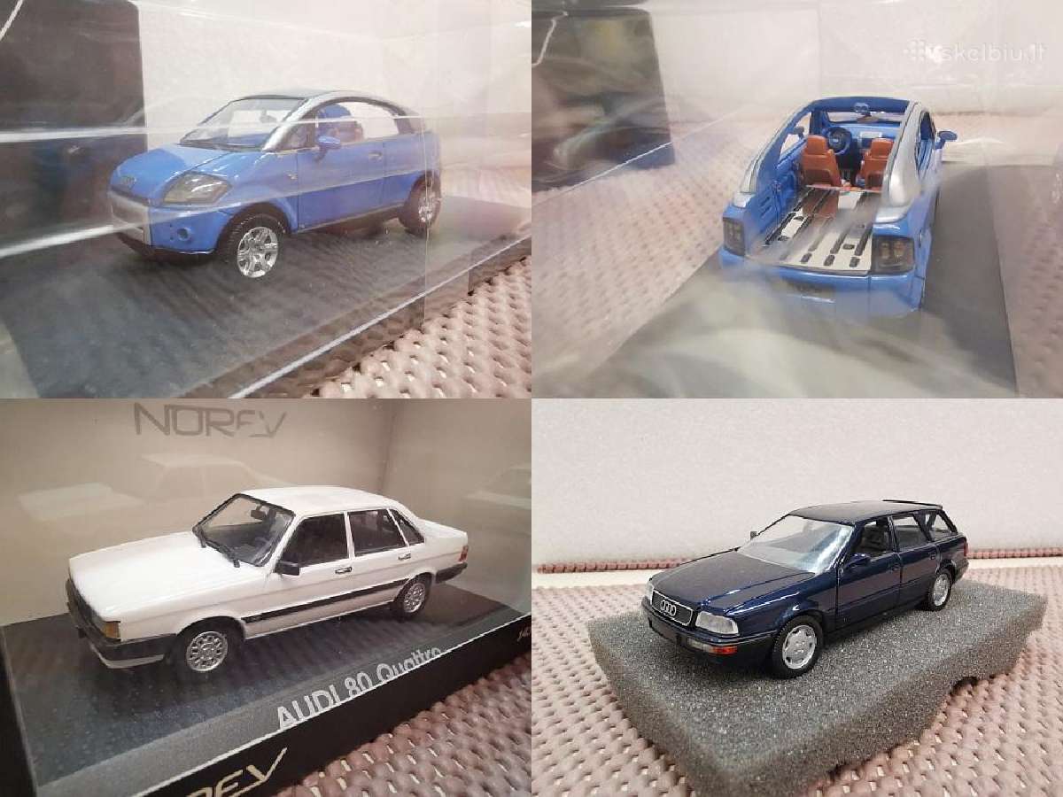 1:43 Audi Modeliai (iki ~2004/2005)
