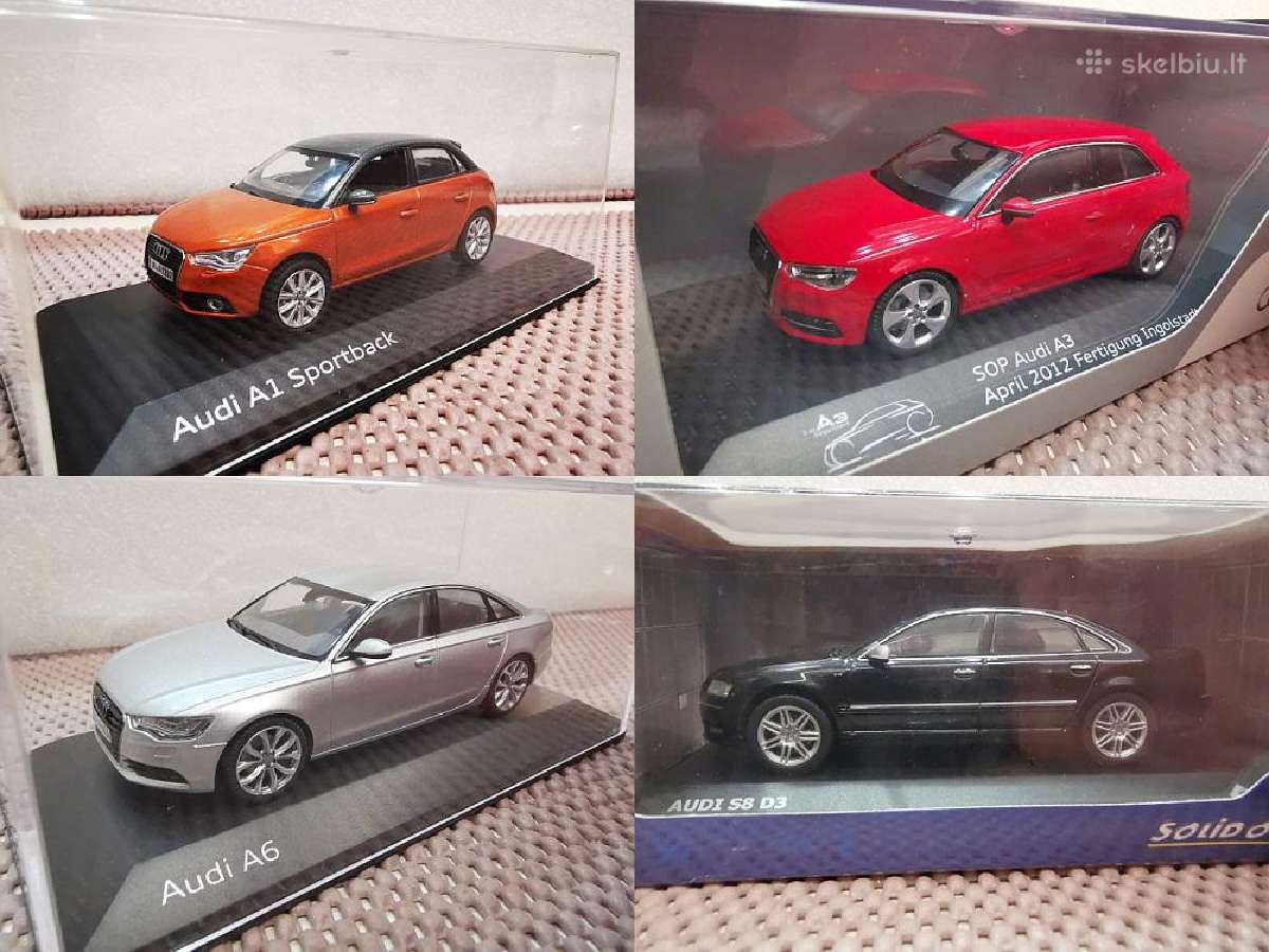 1:43 Audi Modeliai (nuo ~2004/2005)