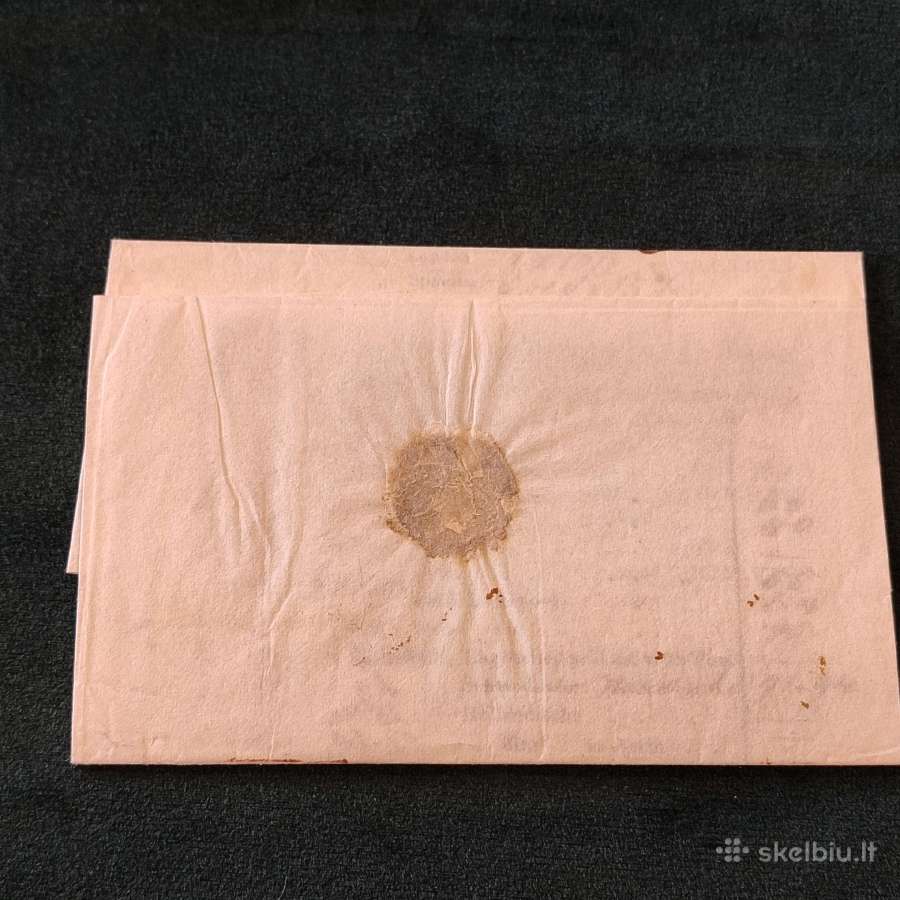 Laiškas 1818 metu Riga-memel / Klaipeda - nuotraukos Nr. 8