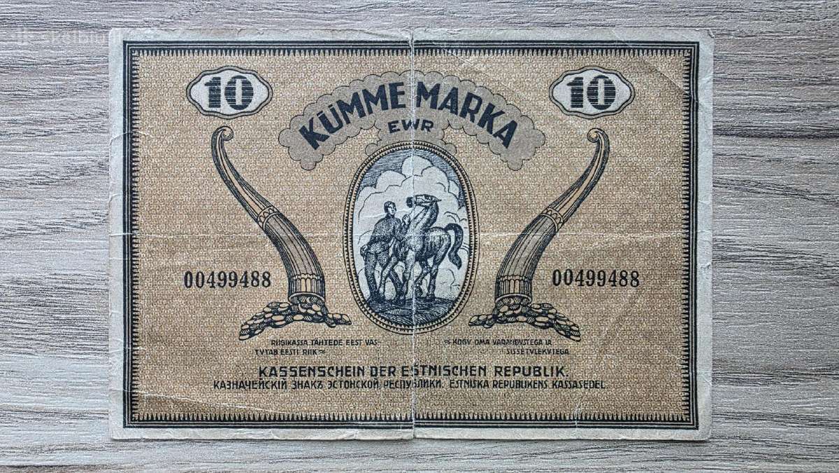 1919 metų 10 markių Estija - nuotraukos Nr. 2