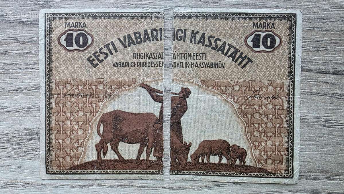 1919 metų 10 markių Estija - nuotraukos Nr. 3