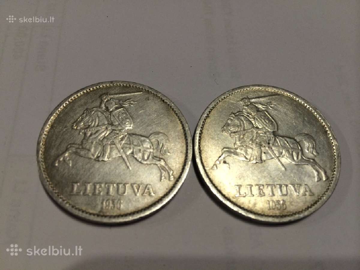 Pirksiu Smetonos monetas 1936 kaina sutartinė - nuotraukos Nr. 2