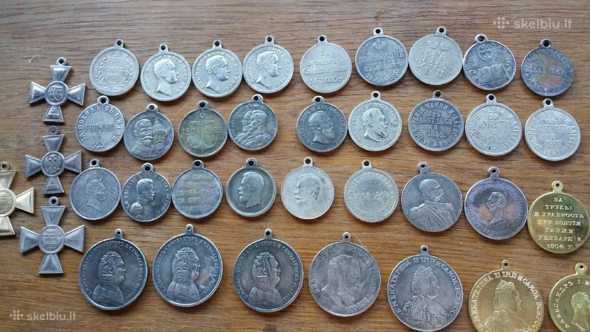 Siūlau daug Rusišku medaliu kainos nuo 5 euru.