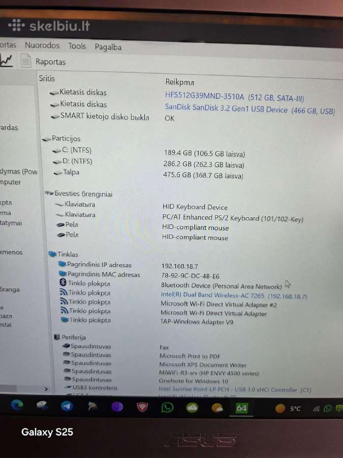 Parduodu Zenbook Asus Ux305uab SSD - nuotraukos Nr. 9