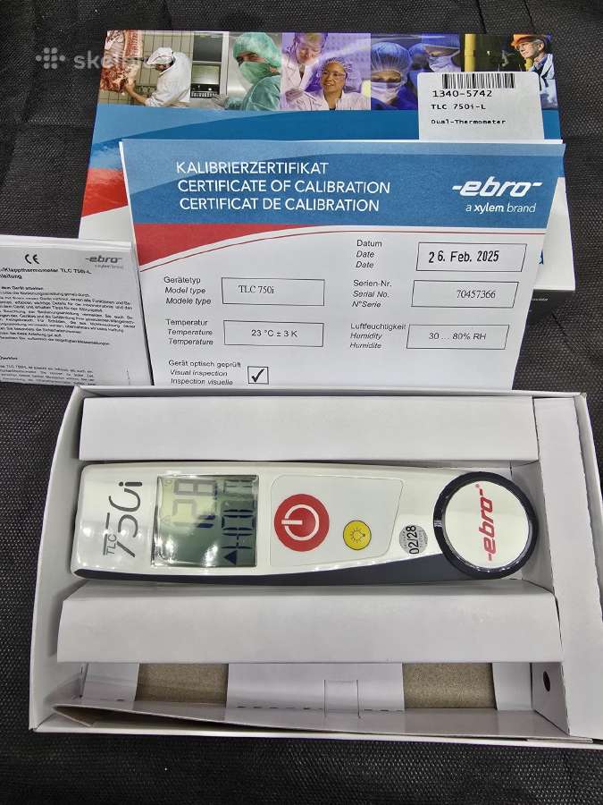 Xylem Ebro Tlc 750i – termometras dvigubas maistin - nuotraukos Nr. 2